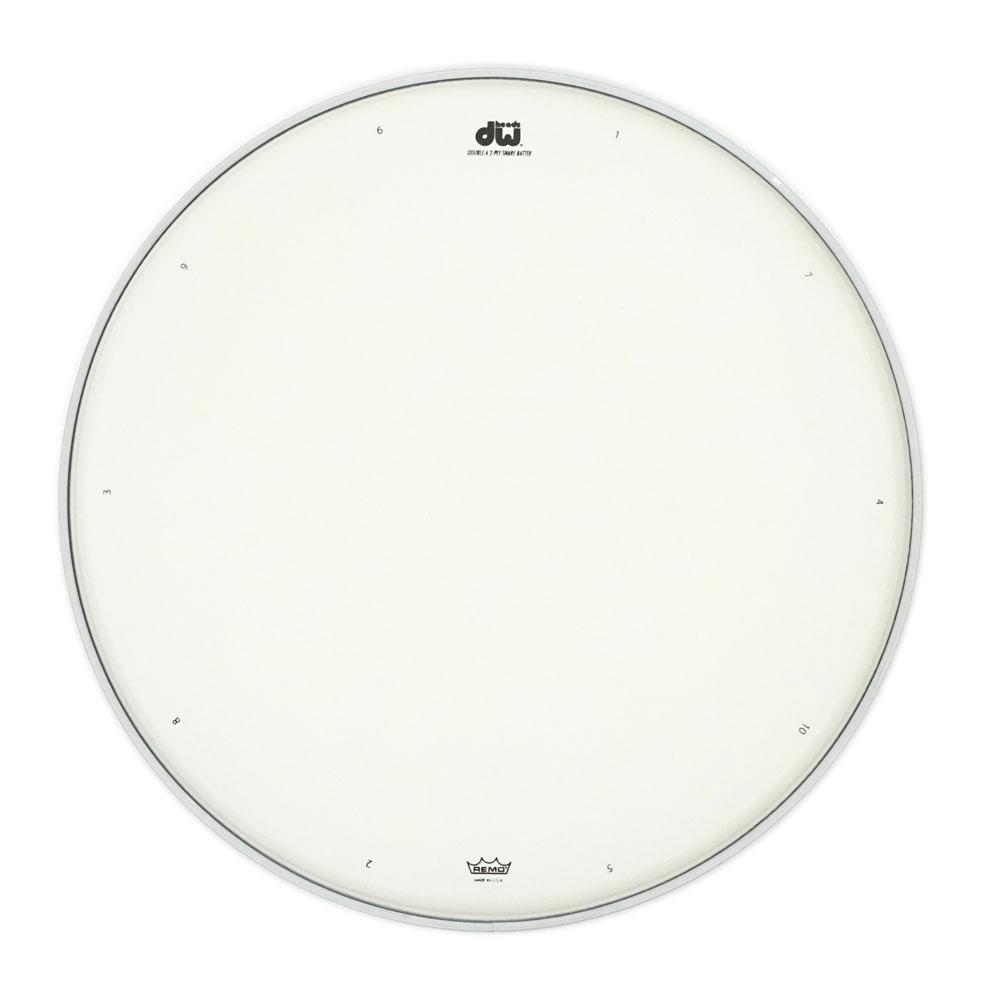 DW DW-DH-ACW14 AA Two-Ply White Drum Heads コーテッド スネア 14インチ ドラムヘッド