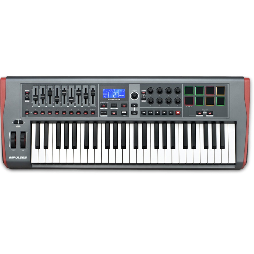 novation　49鍵盤)　MIDIコントローラー　IMPULSE　キーボード(ノベーション　キーボード　49　MIDIコントローラー　web総合楽器店
