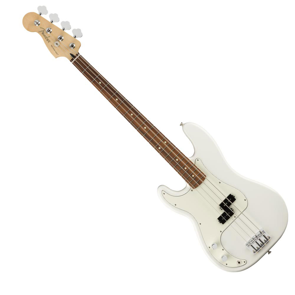 フェンダー Fender Player Precision Bass Left Handed PF Polar White レフティ エレキベース
