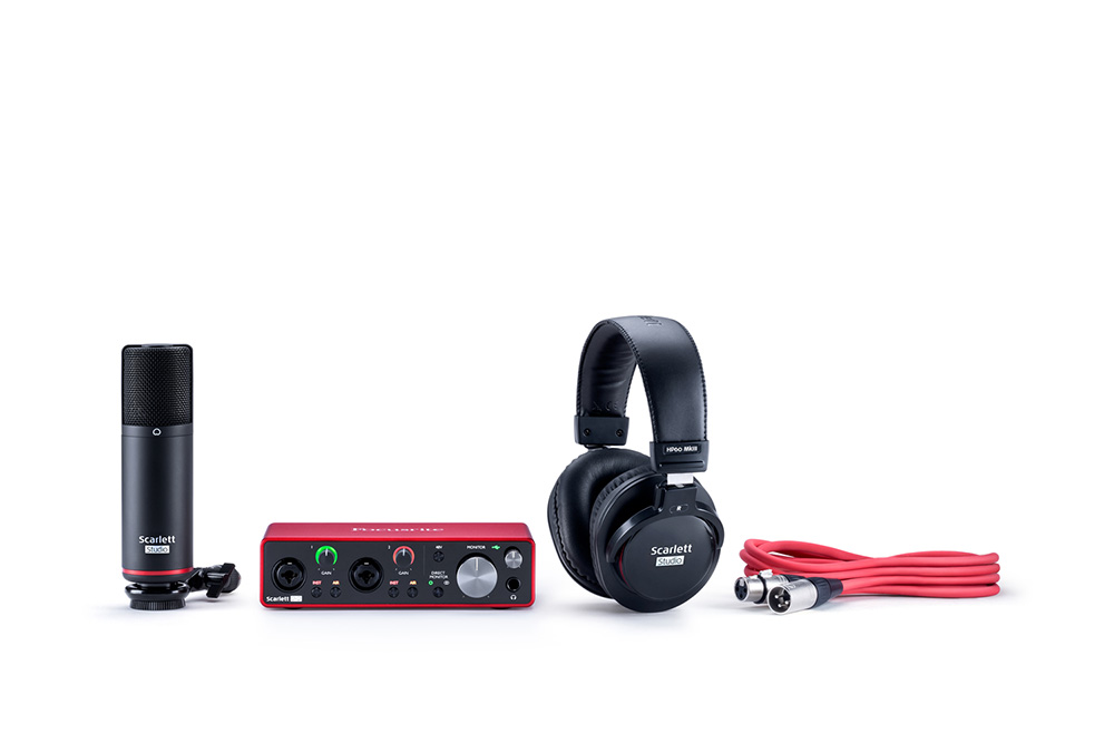 Focusrite Scarlett 2i2 3rd Gen Studio Pack オーディオ