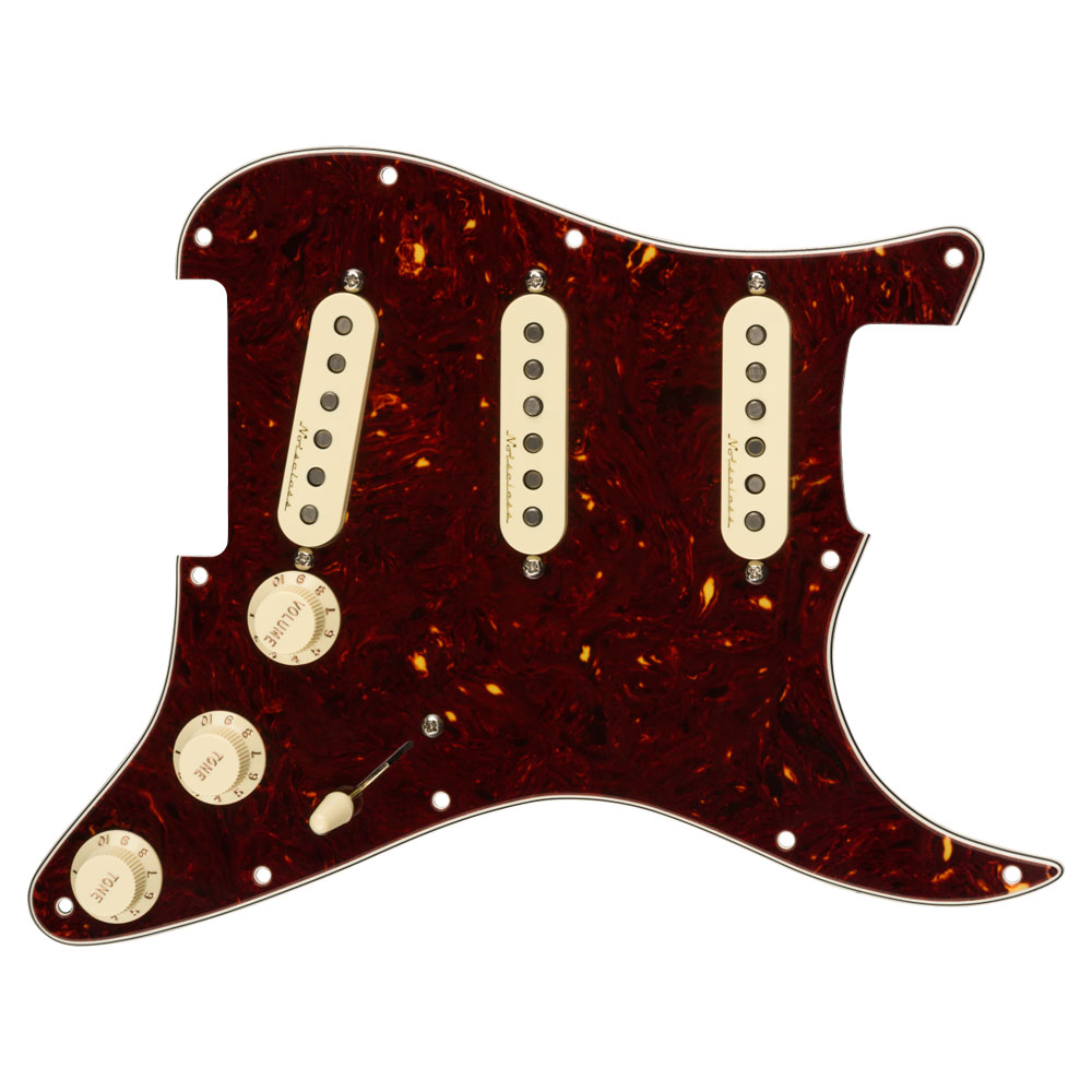 Fender Pre-Wired Strat Pickguard Vintage Noiseless SSS Tortoise Shell（べっこう柄） 配線済み ピックアップセット