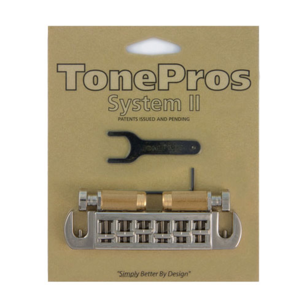 TonePros AVT2G-N Wraparound Bridge ニッケル ギター用ブリッジ