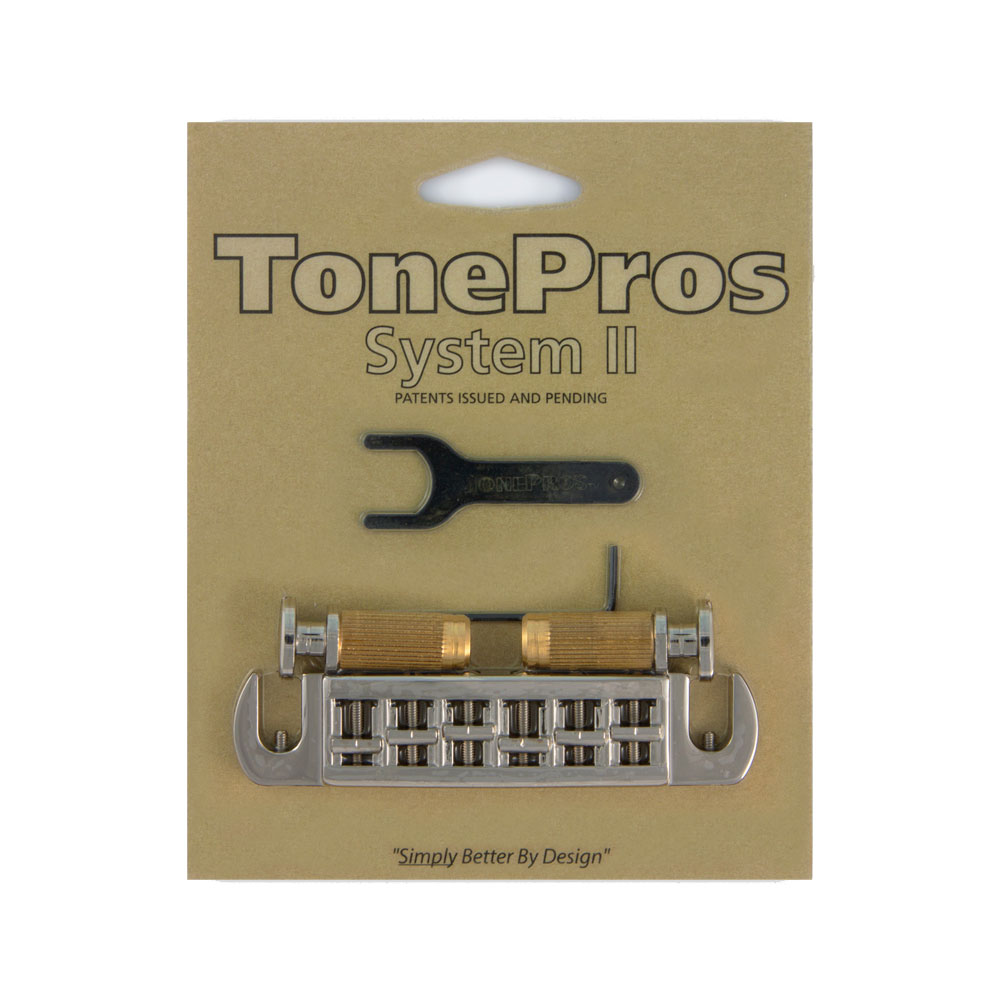 TonePros AVT2P-N Wraparound Bridge ニッケル ギター用ブリッジ