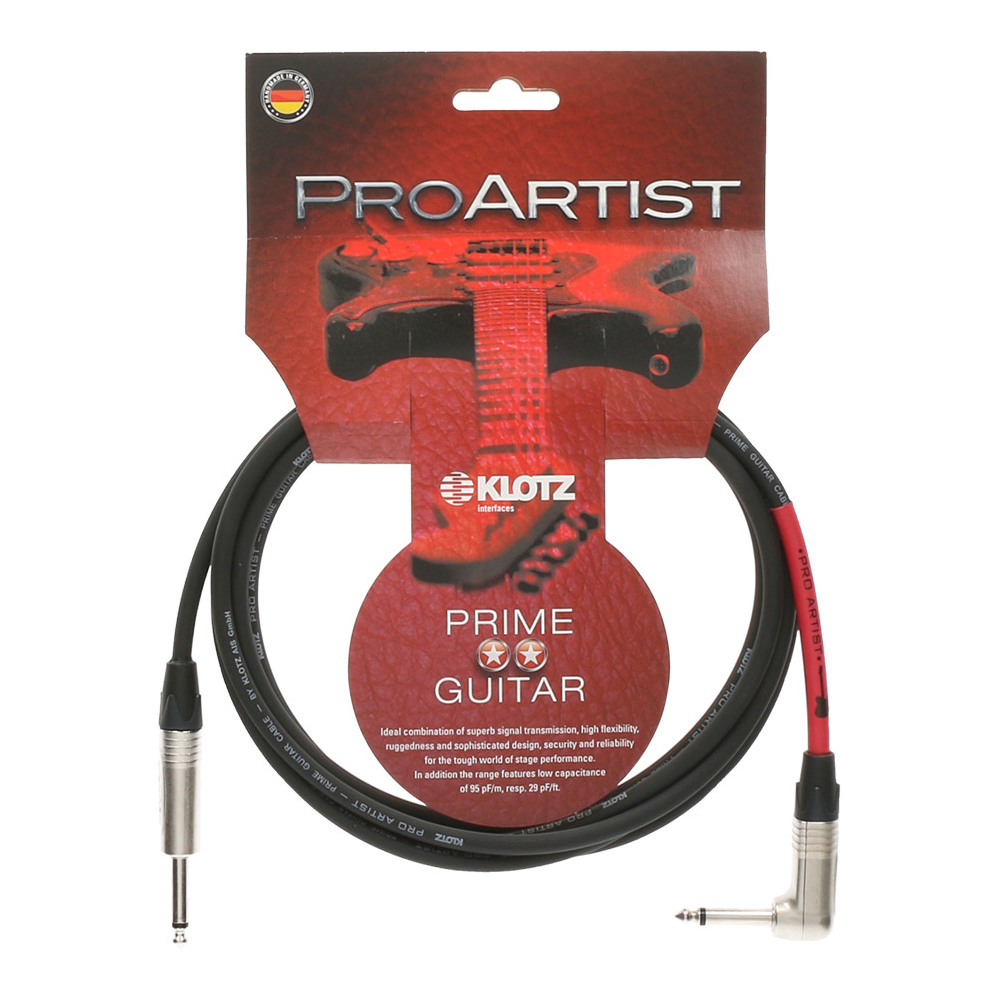 KLOTZ PRON030PR PROARTIST 3m S/L ギターケーブル