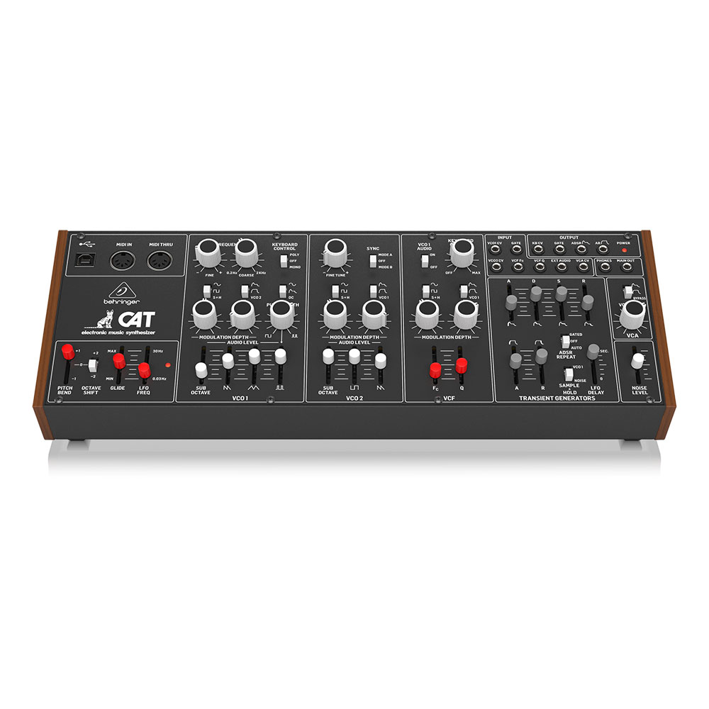 BEHRINGER CAT ユーロラックマウント対応 デュオフォニックアナログシンセサイザー BEHRINGER ベリンガー CAT ユーロラックマウント対応 デュオフォニックアナログシンセサイザー 正面画像