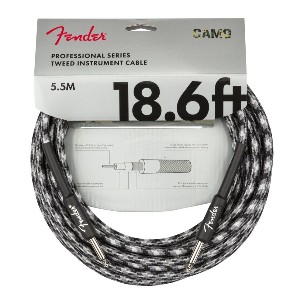 Fender Professional Series Instrument Cable Straight/Straight 18.6' Winter  Camo ギターケーブル(フェンダー プロフェッショナルシリーズ シールドケーブル) | chuya-online.com 全国どこでも送料無料の楽器店