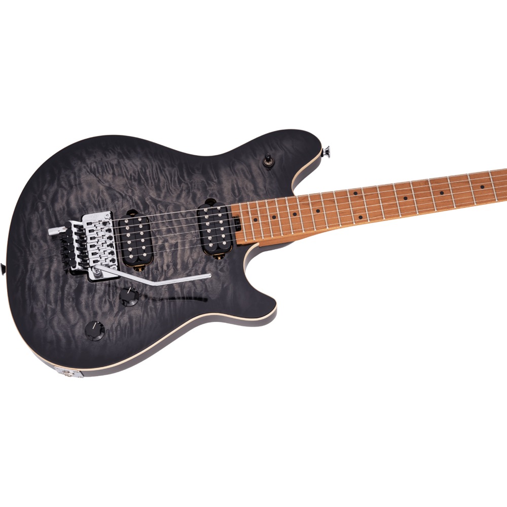 EVH Wolfgang Special QM Baked Maple Fingerboard Charcoal Burst エレキギター ボディアップの画像