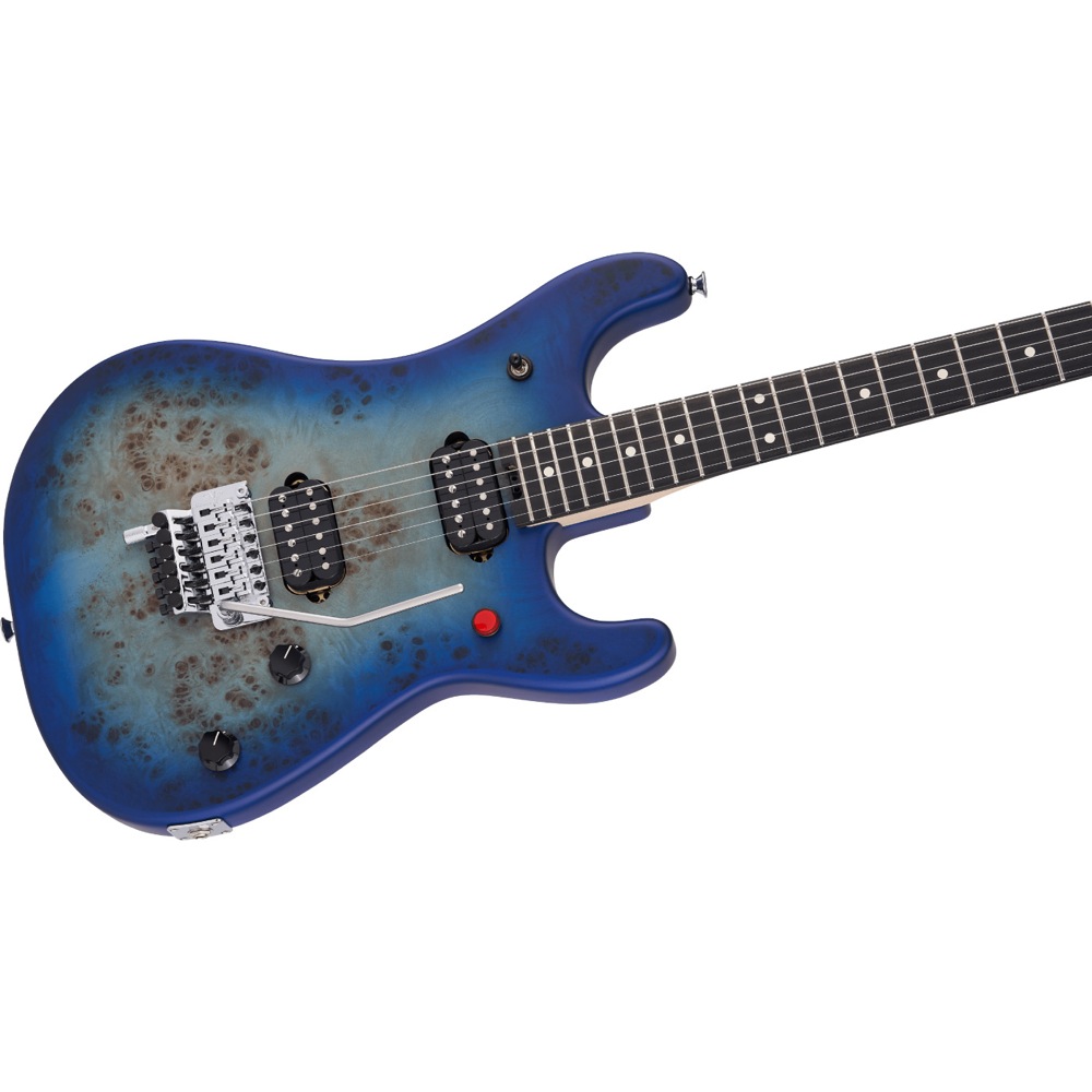 EVH 5150 Series Deluxe Poplar Burl Ebony Fingerboard Aqua Burst エレキギター ボディアップの画像