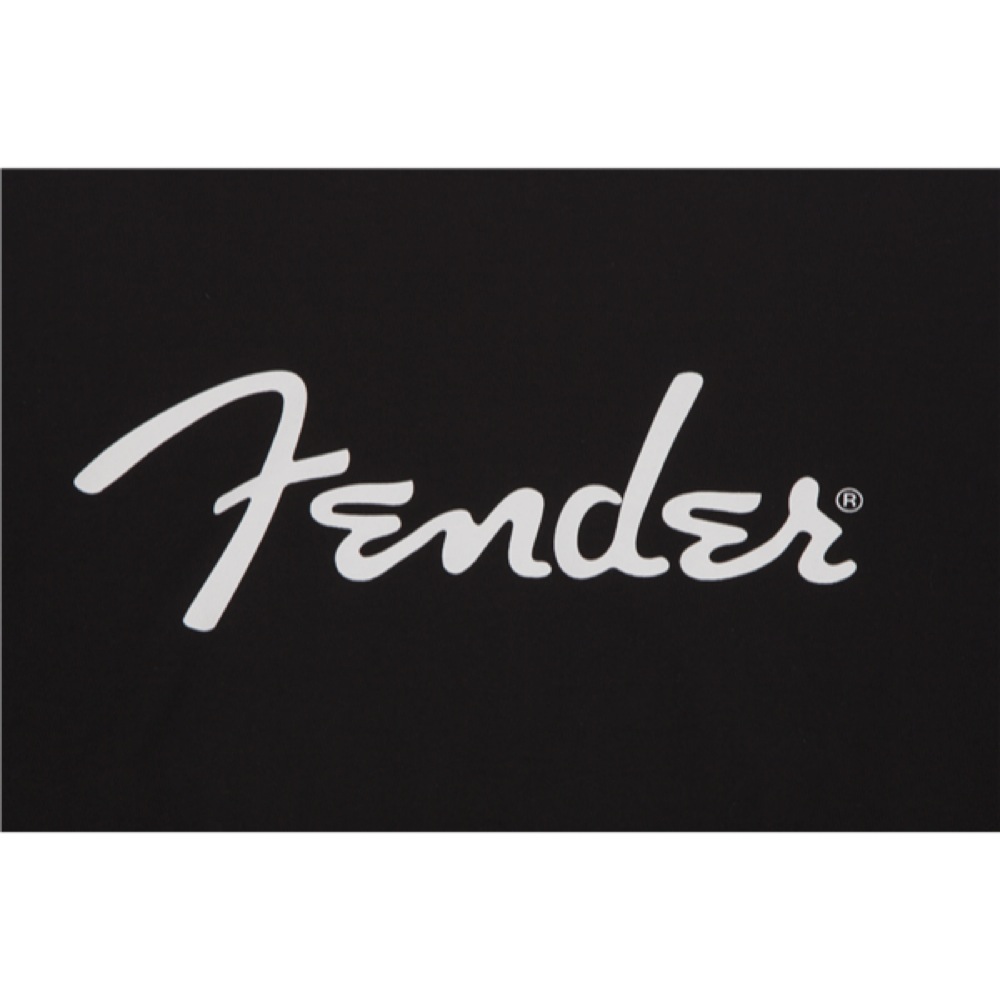 Fender Spaghetti Logo T-Shirt Black XXL Tシャツ ロゴアップ画像