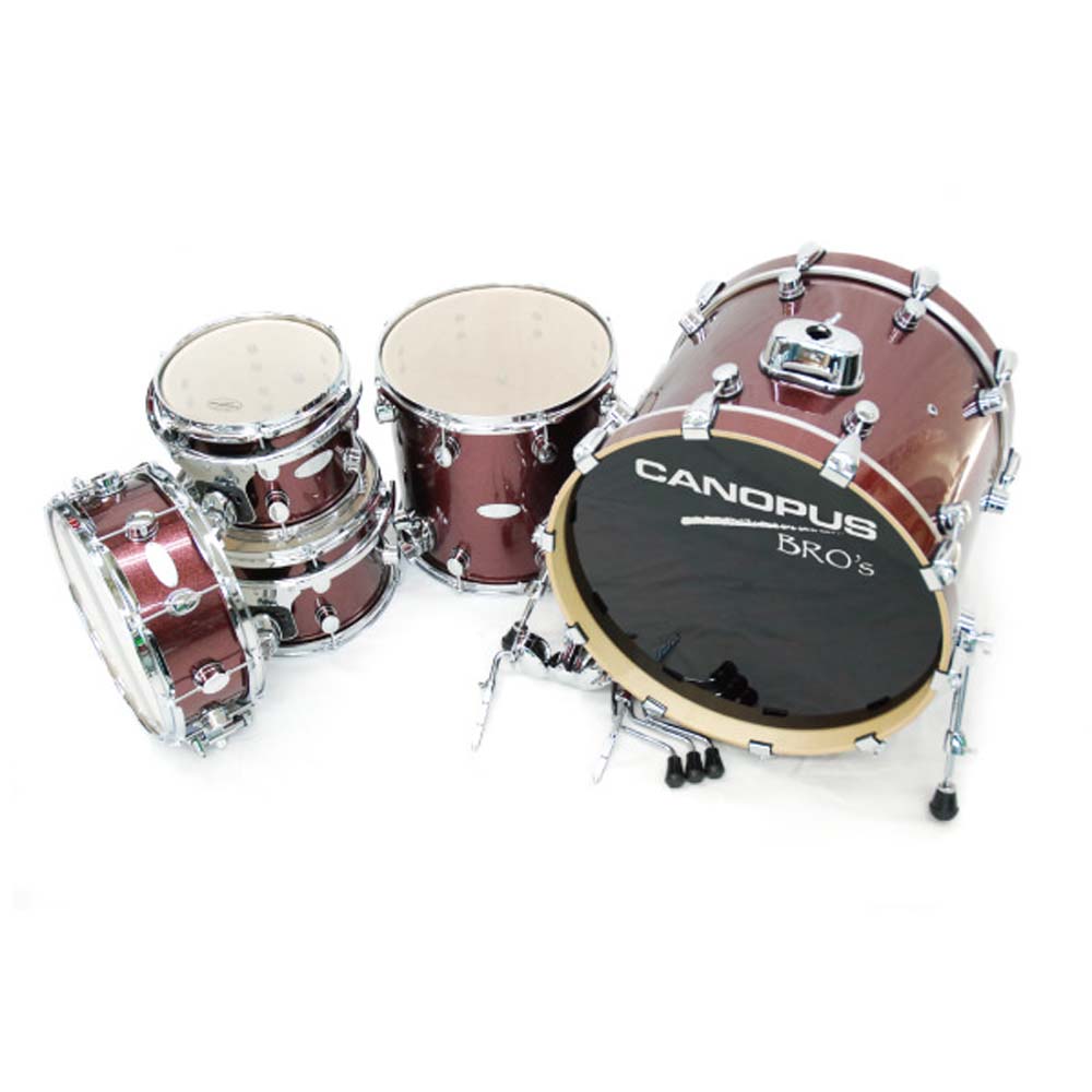 CANOPUS BRO'S Kit SK-20 Platinum Ruby ドラムキット(カノウプス オールジャンル対応のプロサウンド ドラムセット)  | chuya-online.com 全国どこでも送料無料の楽器店