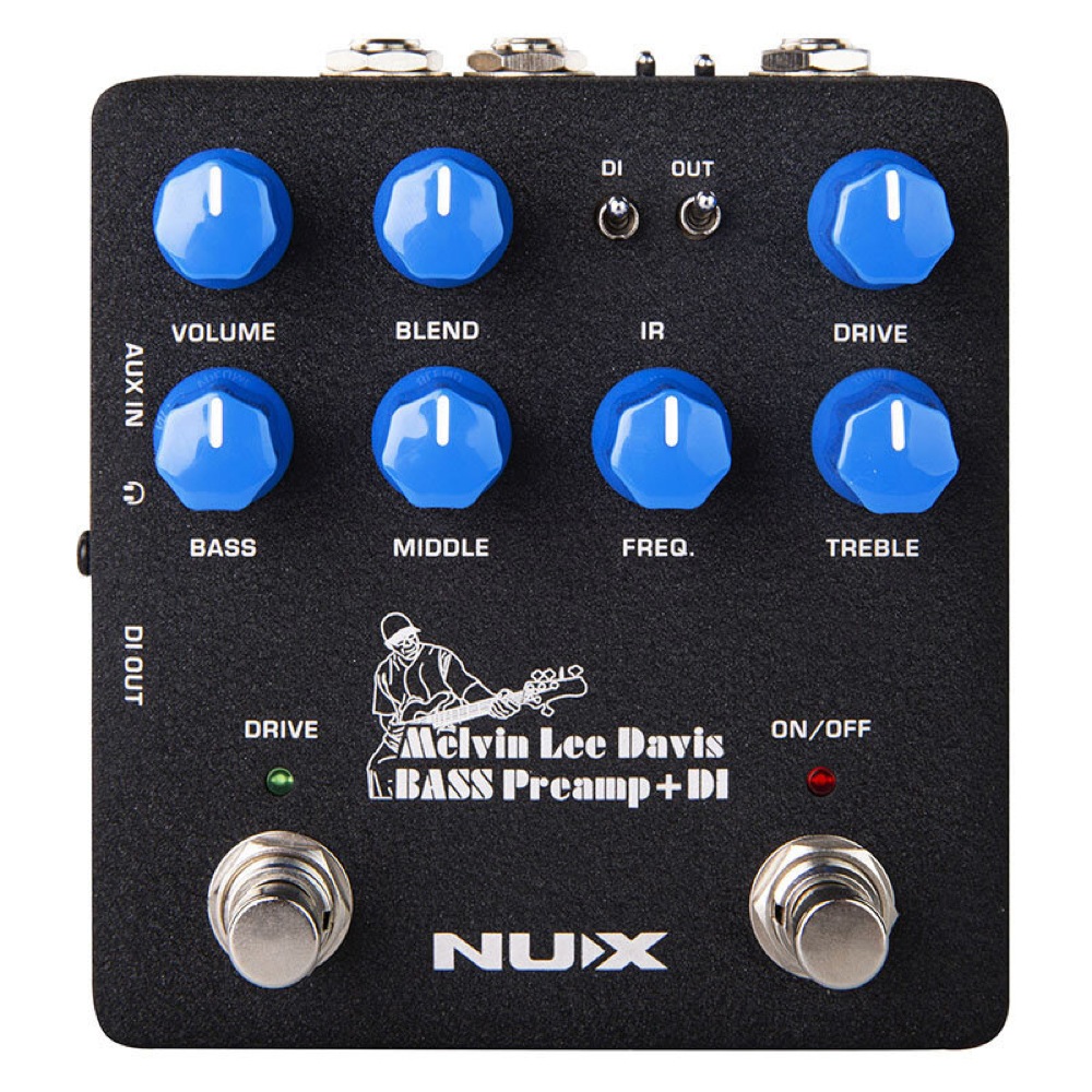 NUX MLD Bass Preamp DI NBP-5 ベース用プリアンプ 国内正規輸入品(メルヴィン・デイヴィス 共同開発 多 機能ベースペダル) 全国どこでも送料無料の楽器店
