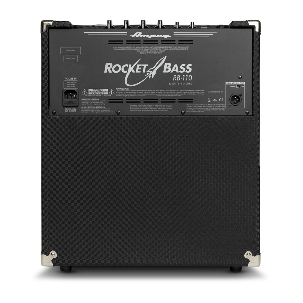 Ampeg RB-110 ベースコンボアンプ 背面の画像