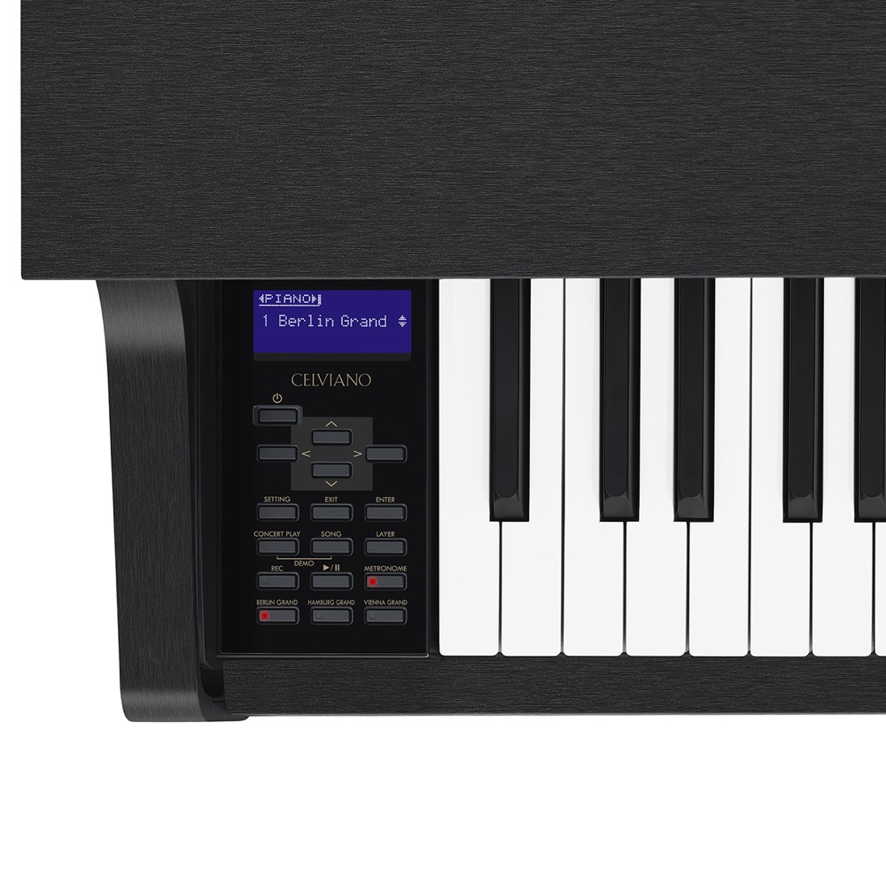 CASIO CELVIANO Grand Hybrid GP-310BK 電子ピアノ 高低自在椅子付き 【組立設置無料サービス中】 コントロール部の画像