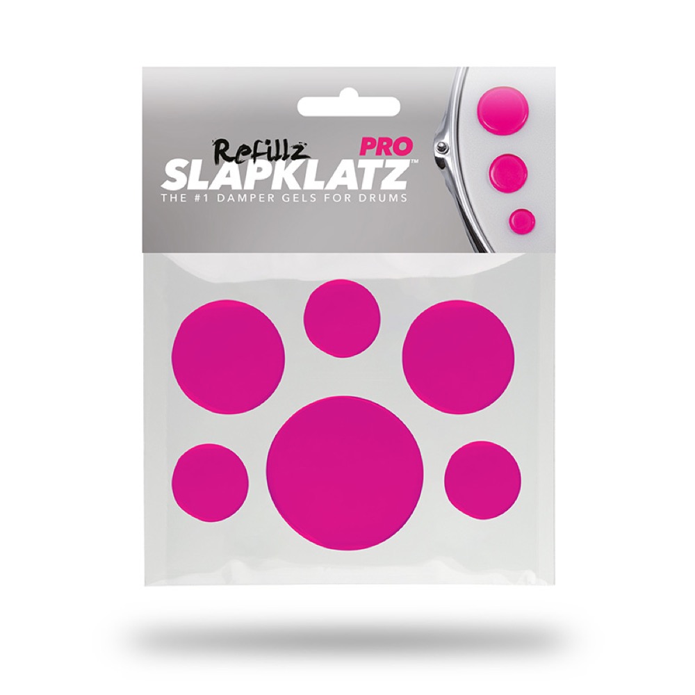 SlapKlatz Pro Refillz PINK ドラム用ミュートジェル(スラップクラッツ かんたんに着脱可能なドラムミュート) |  chuya-online.com 全国どこでも送料無料の楽器店