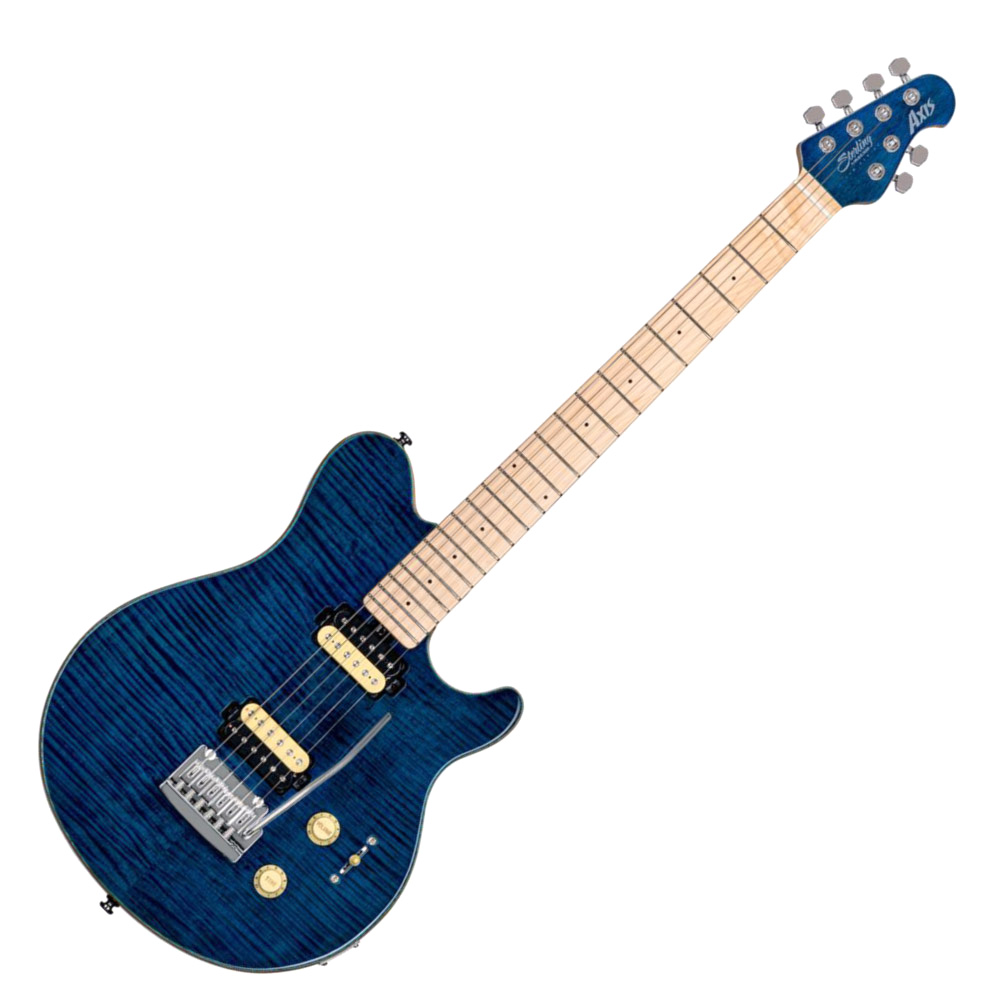 Sterling By Musicman SUB AXIS FLAME TOP AX3FM Neptune Blue エレキ