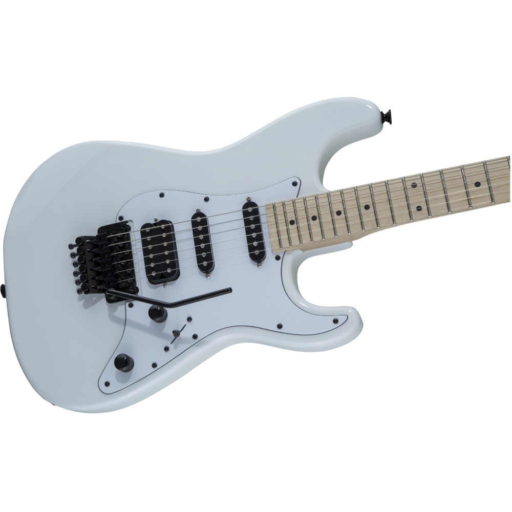 Jackson X Series Signature Adrian Smith SDXM Snow White with White Pickguard エレキギター 斜めアングル画像