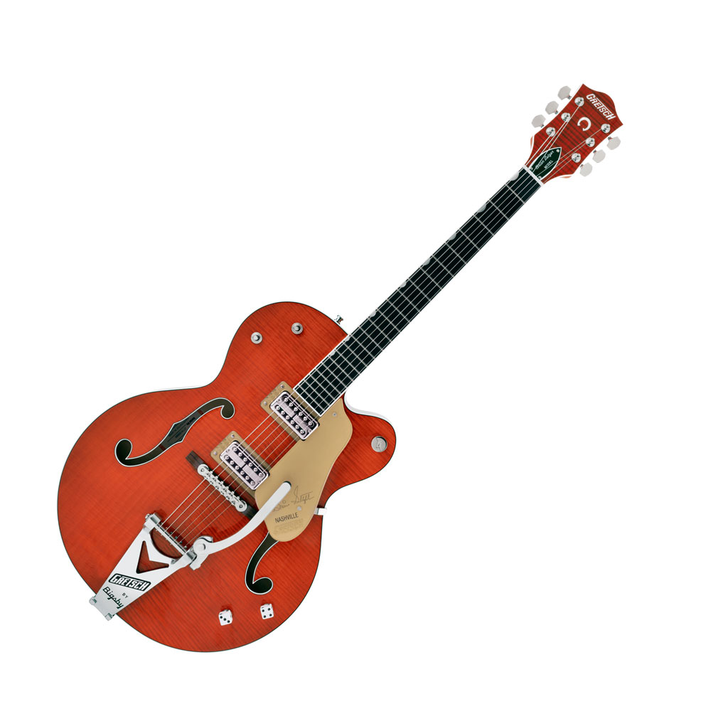 GRETSCH G6120TFM-BSNV Brian Setzer Signature Nashville Hollow Body with  Bigsby Orange エレキギター