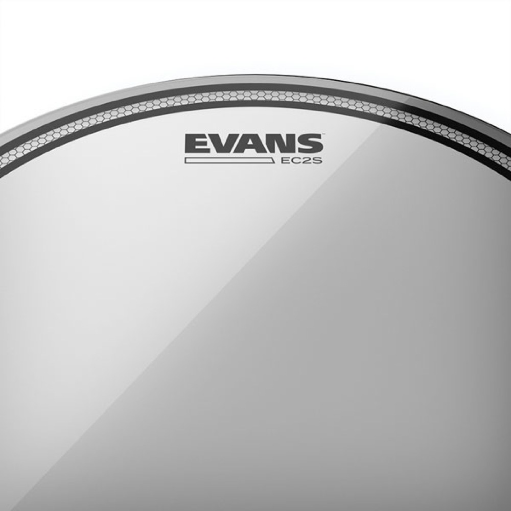 EVANS TT16EC2S 16' EC2 Tom Batter Clear ドラムヘッド ロゴ画像