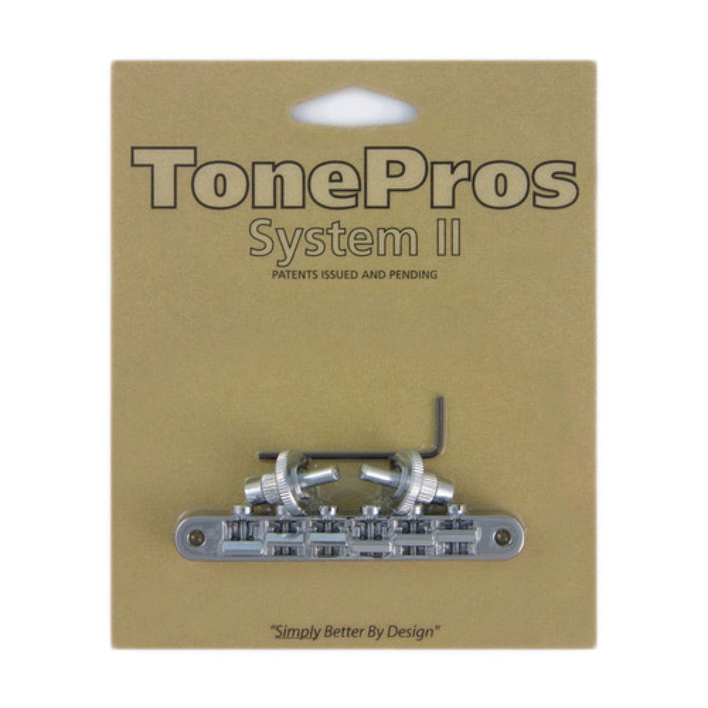 TonePros NVR2-C AVR2 with Standard Nashville Post Tuneomatic クローム ギター用ブリッジ