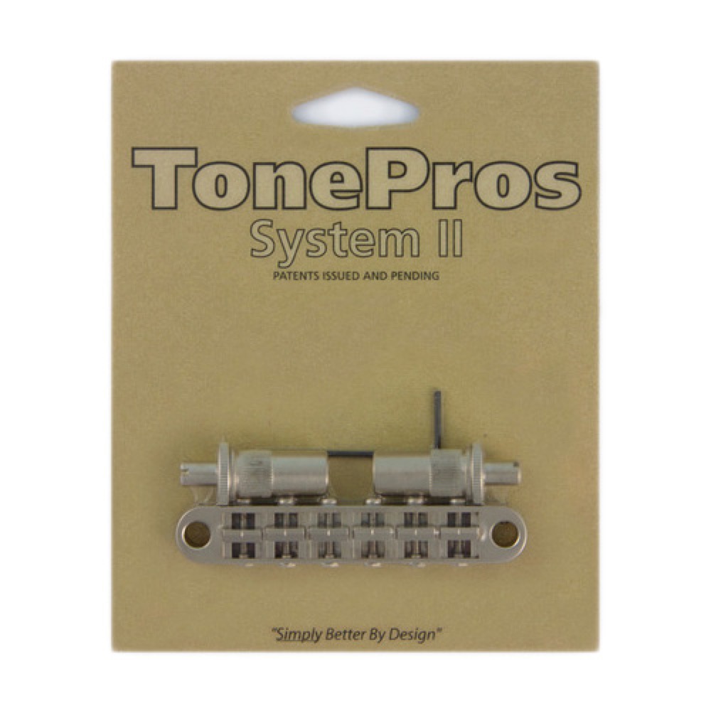 TonePros T3BT-SN Metric Tuneomatic サテンニッケル ギター用ブリッジ