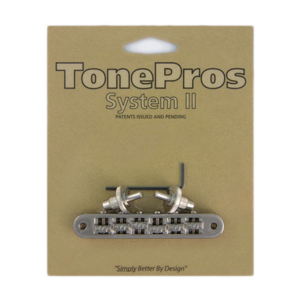 TonePros TP6R-N Standard Tuneomatic small posts Roller saddles ニッケル ギター用ブリッジ