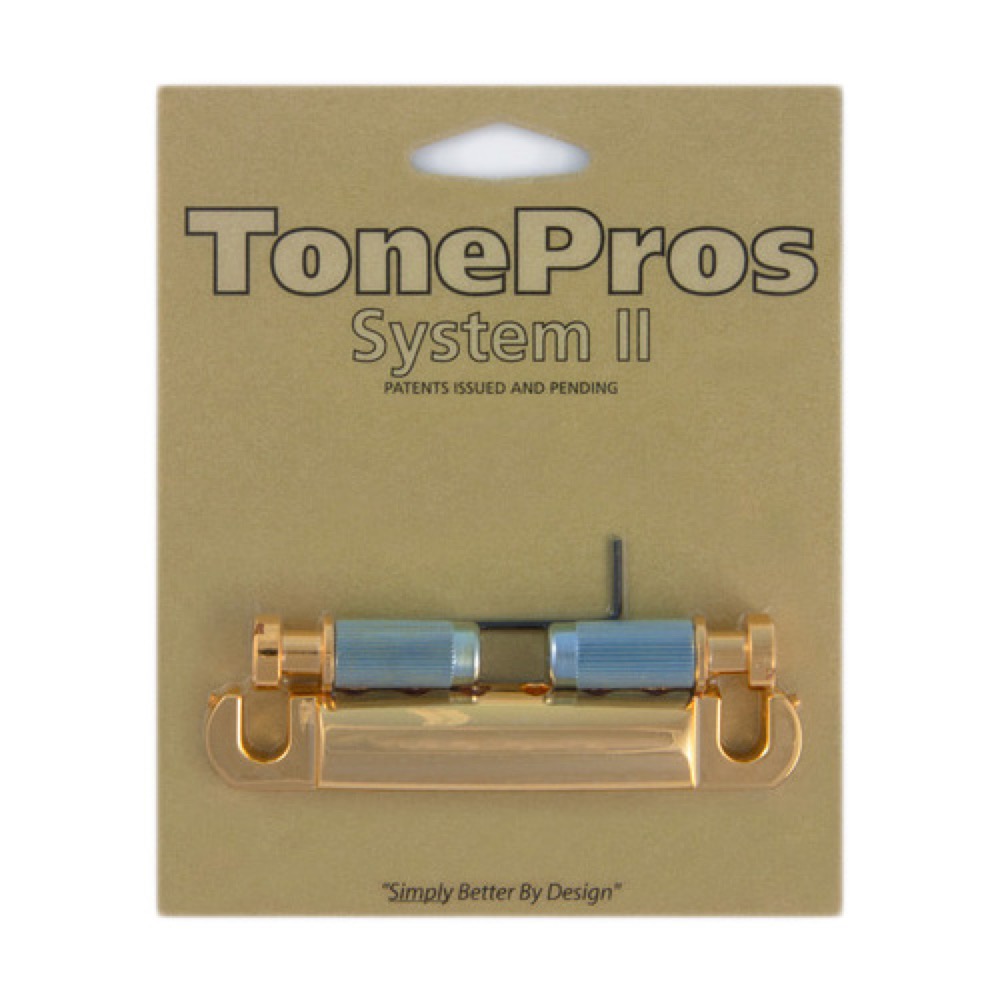 TonePros T1Z-G Metric Tailpiece ゴールド ギター用テールピース