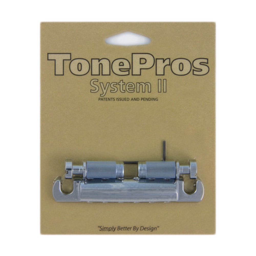 TonePros T1ZSA-C Standard Aluminum Tailpiece クローム ギター用テールピース