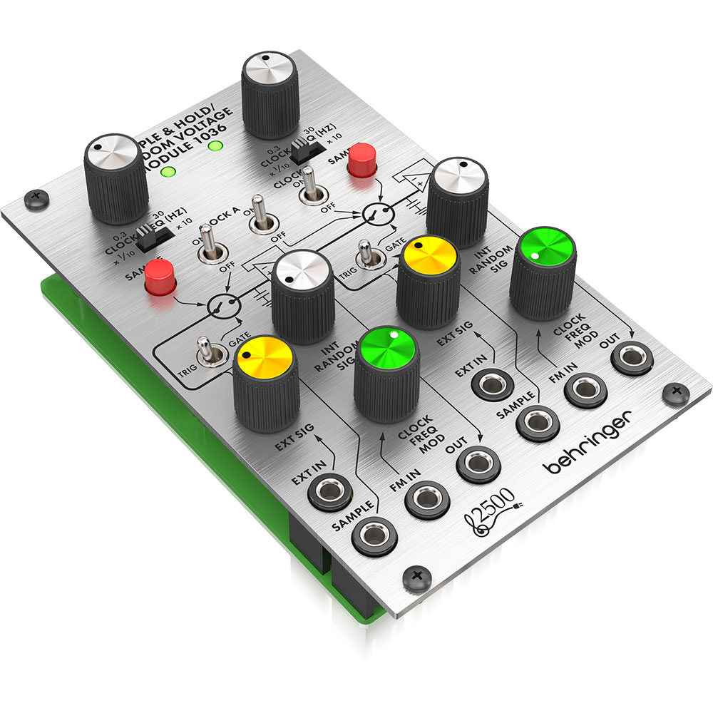 BEHRINGER SAMPLE & HOLD / RANDOM VOLTAGE MODULE 1036 アナログシンセサイザーモジュール アングル画像