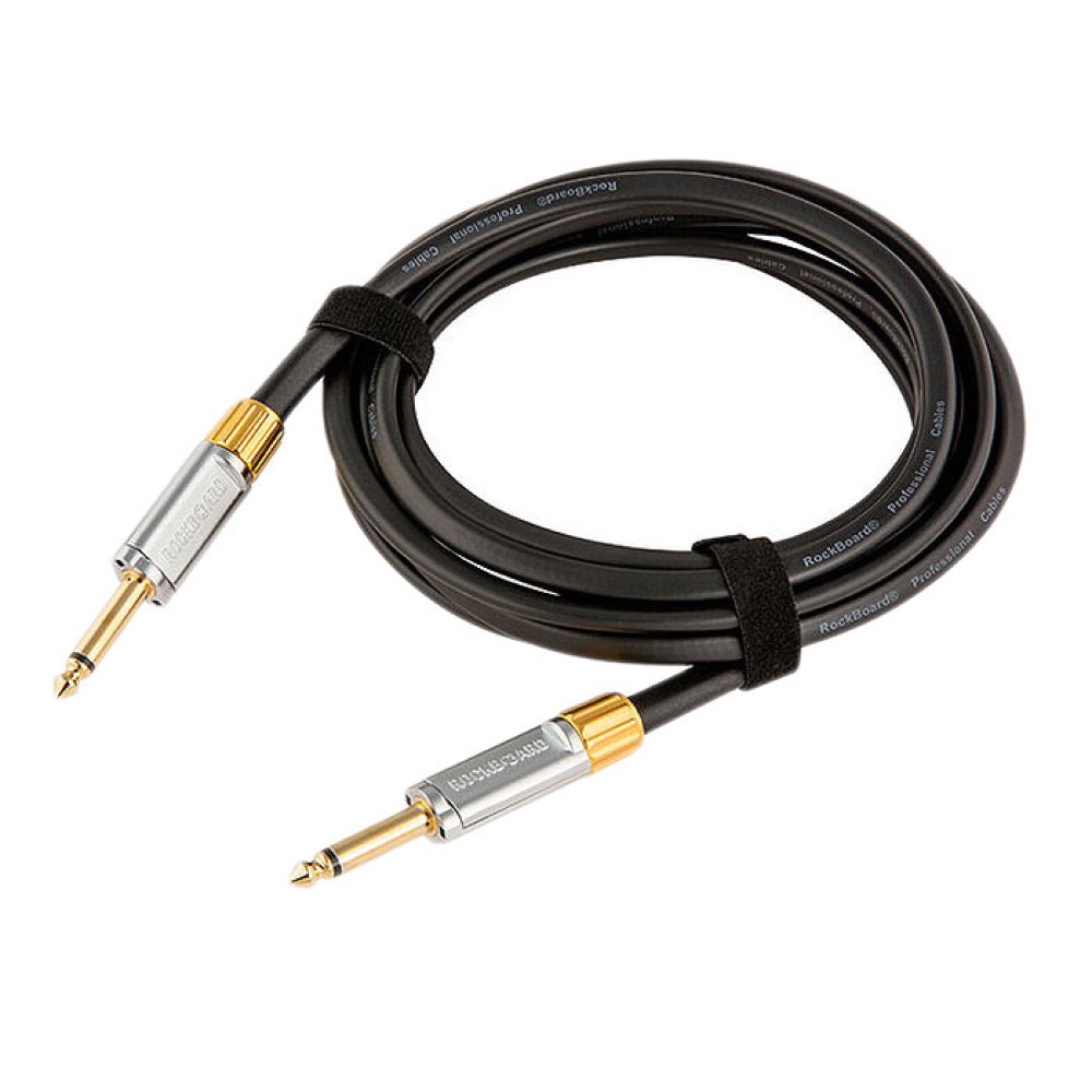 RockBoard RBO CAB FL PR 300 SS PREMIUM Flat Instrument Cable Straight Straight 3m SS ギターケーブル