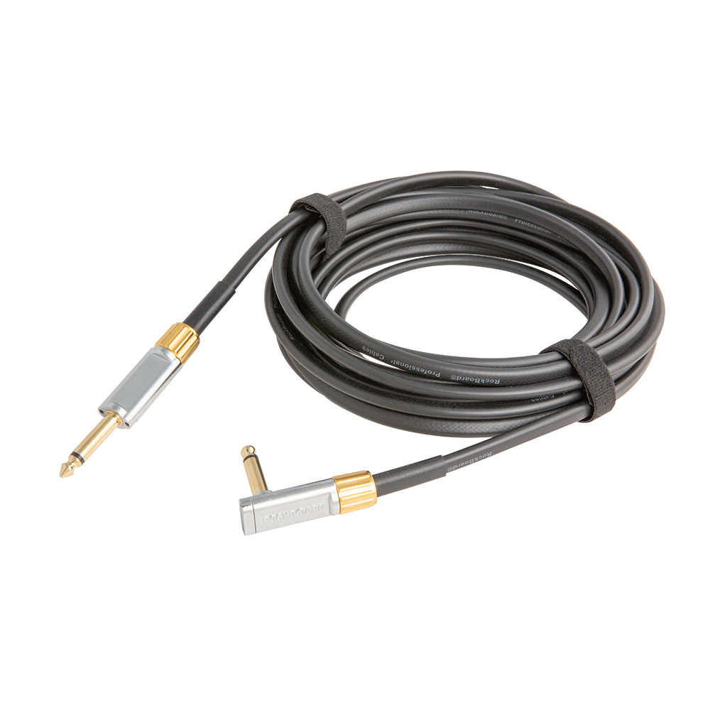 RockBoard RBO CAB FL PR 600 SA PREMIUM Flat Instrument Cable Straight Angled 6m SL ギターケーブル