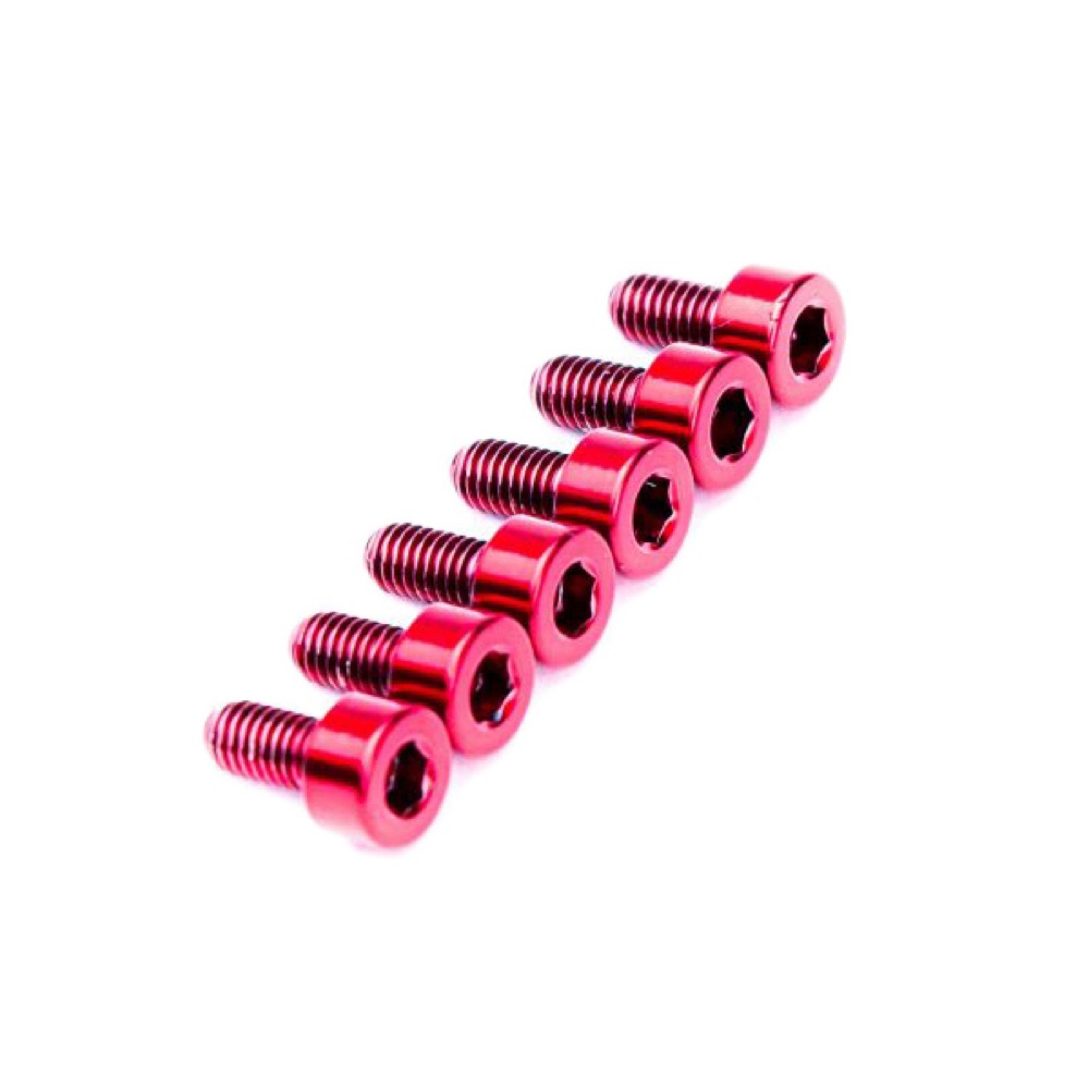 FU-Tone Titanium Saddle Mounting Screw Set RED フロイドローズ用 サドルマウントスクリュー 6個セット