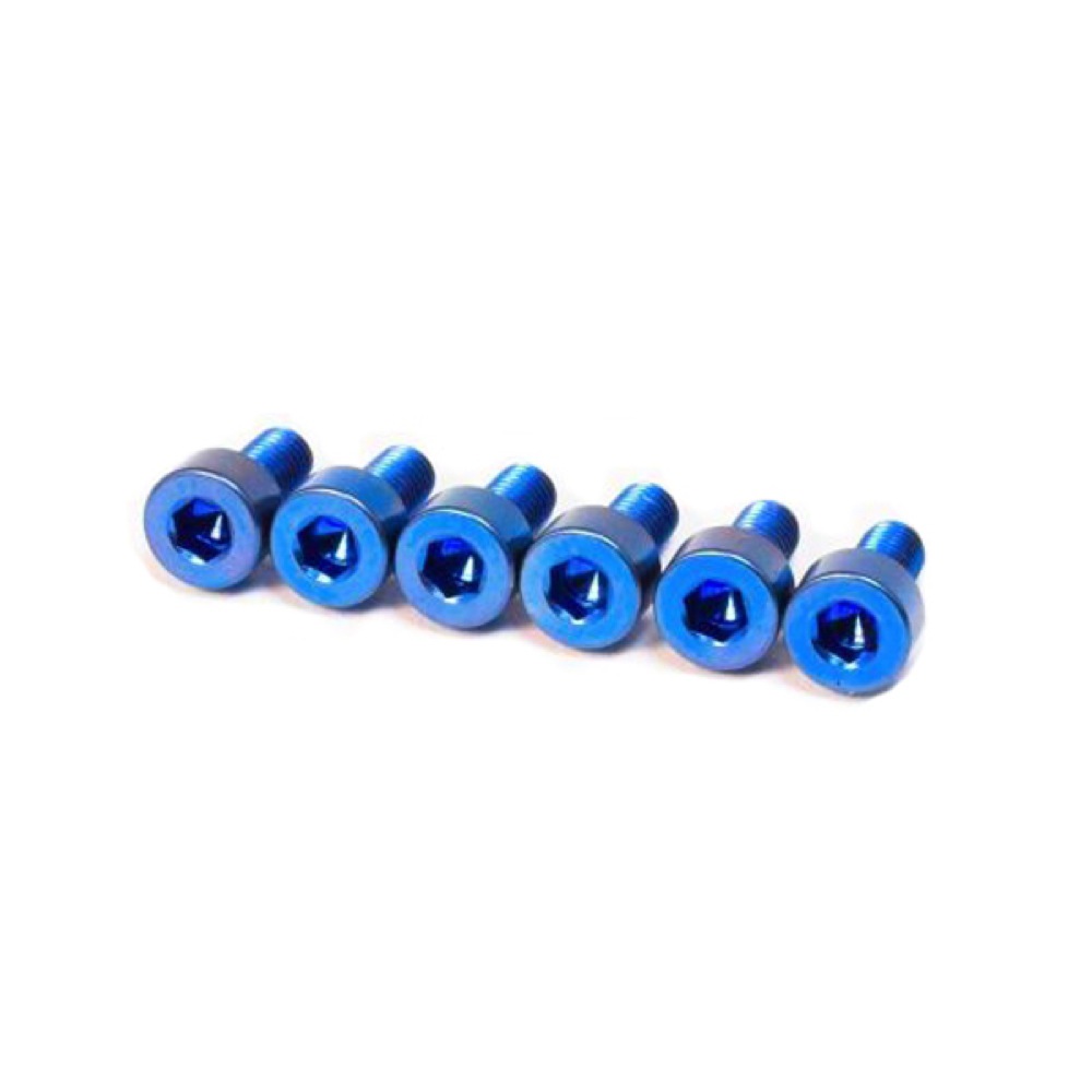 FU-Tone Titanium Saddle Mounting Screw Set BLUE フロイドローズ用 サドルマウントスクリュー 6個セット