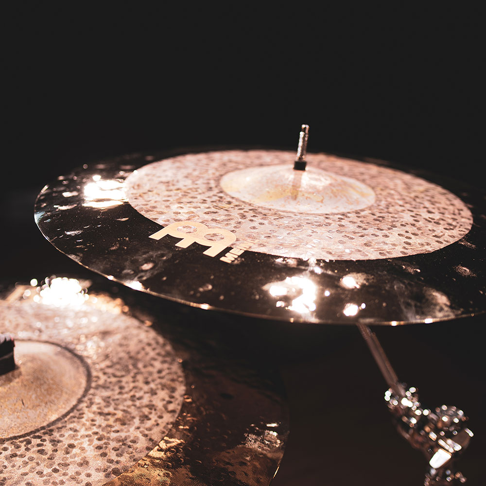 MEINL B19DUC Crashes Byzance Dual Series 19' クラッシュシンバル マイネル スタンド設置 使用画像