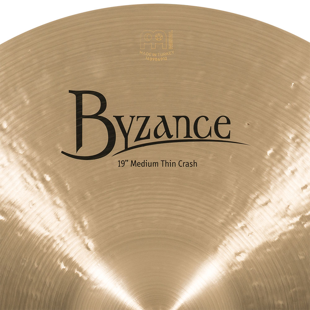 MEINL B19MTC Crashes Byzance Traditional series 19' クラッシュシンバル マイネル ロゴ サイズ表記画像