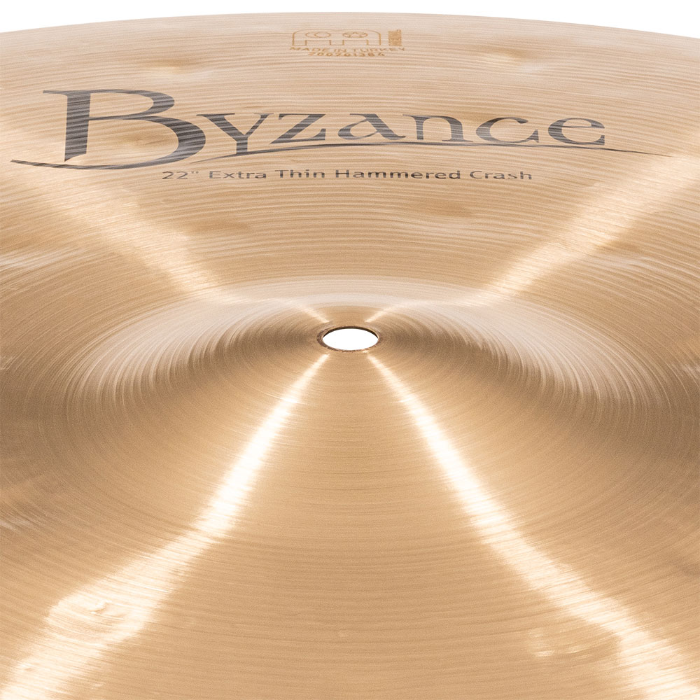 MEINL B22ETHC Extra Thin Hammered Crashes Byzance Traditional series 22' クラッシュシンバル マイネル カップ部画像