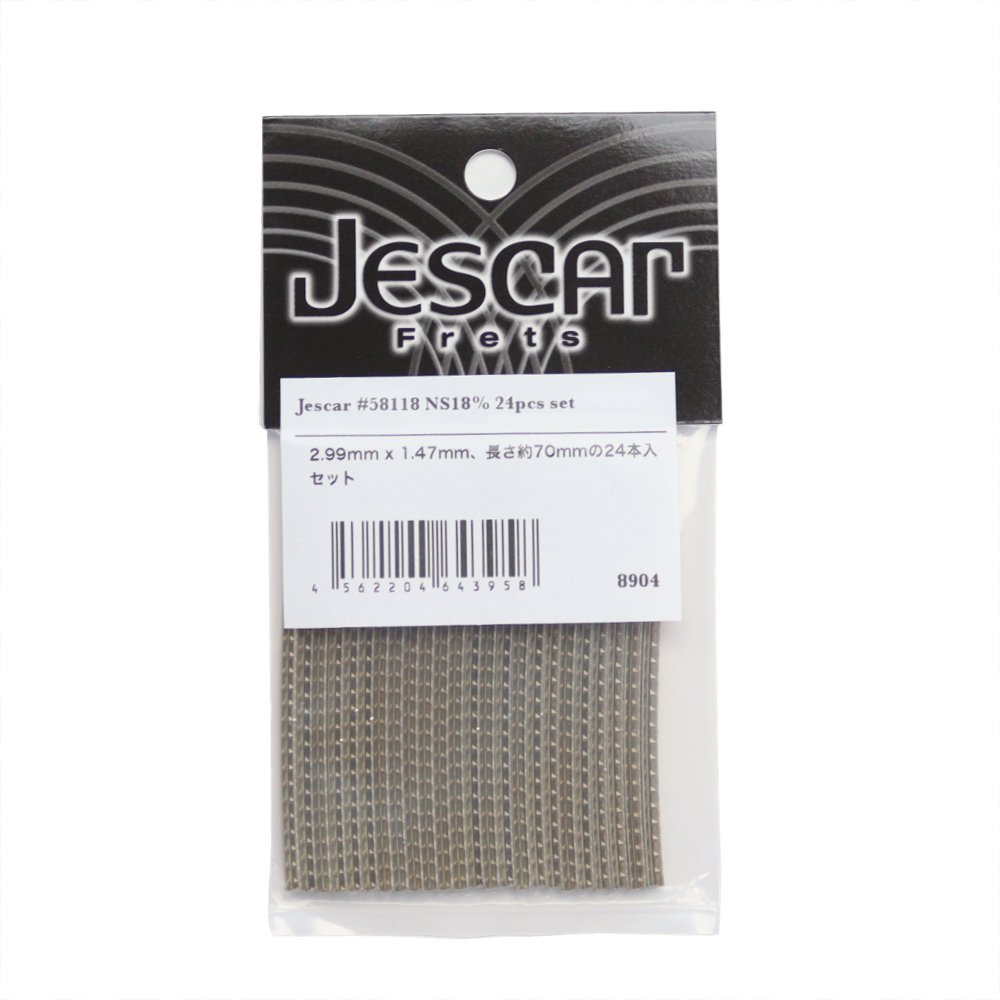 Jescar Frets #58118 NS18% 24pcs set No.8904 フレット