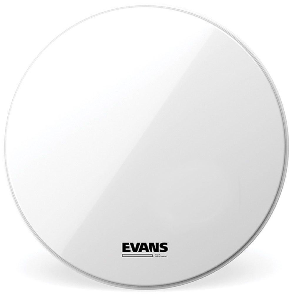 EVANS BD16RSW-NP EQ3 Resonant Smooth White バスドラムヘッド