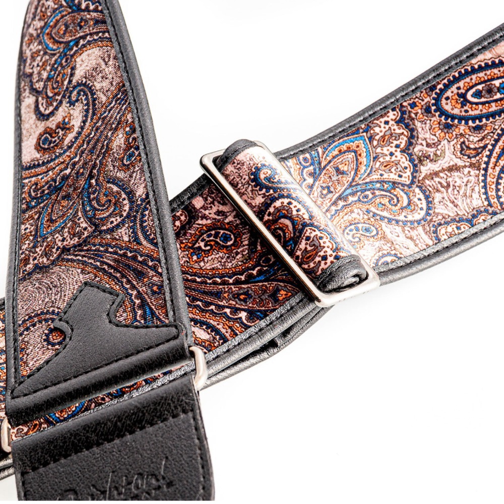 Righton! STRAPS PAISLEY VELVET-60 Brown ギターストラップ