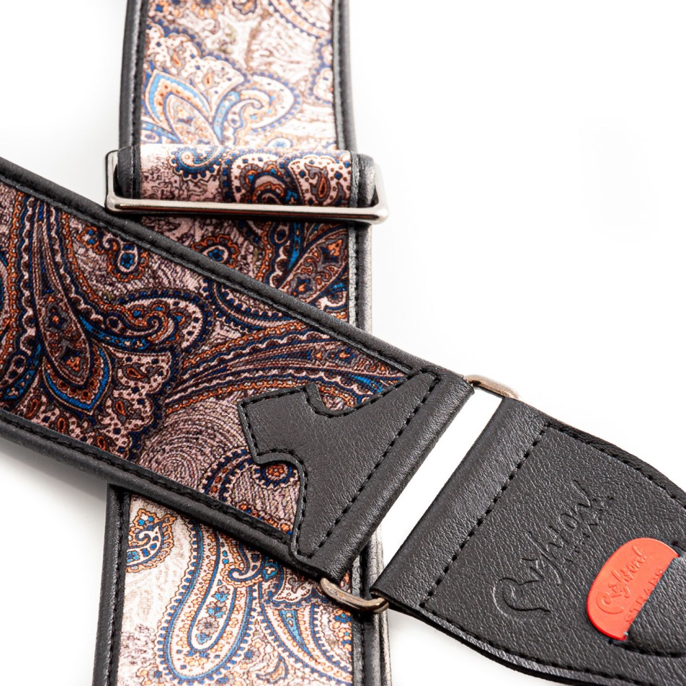 Righton! STRAPS PAISLEY VELVET-60 Brown ギターストラップ