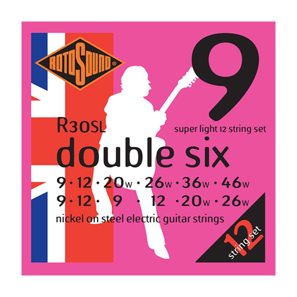 ROTOSOUND R30SL Double Six Super Light 12-Strings Set 9-46 12弦エレキギター弦