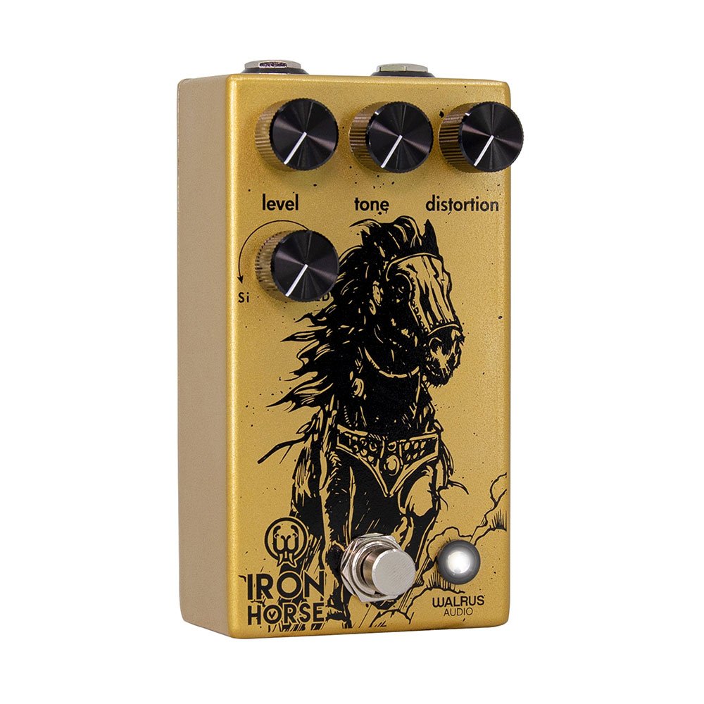 WALRUS AUDIO WAL-IRON/V3 Iron Horse V3 ディストーション ギターエフェクター 斜めアングル画像