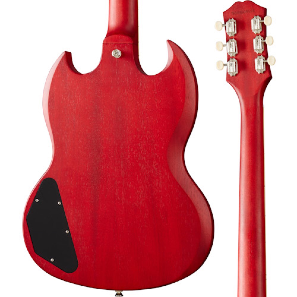 Epiphone SG Classic Worn P-90s Worn Cherry エレキギター ボディバックの画像