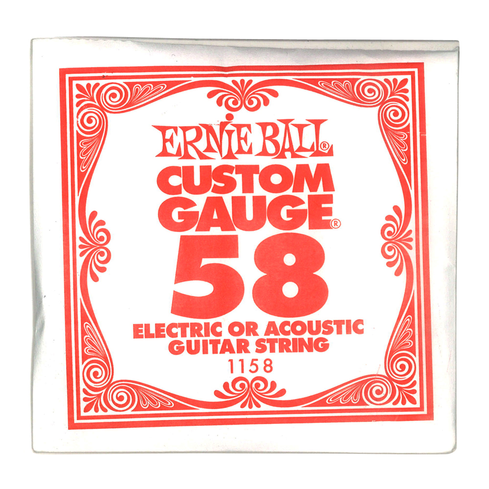 ERNIE BALL 1158 .058 NICKEL WOUND ELECTRIC GUITAR STRING SINGLE エレキギター用バラ弦