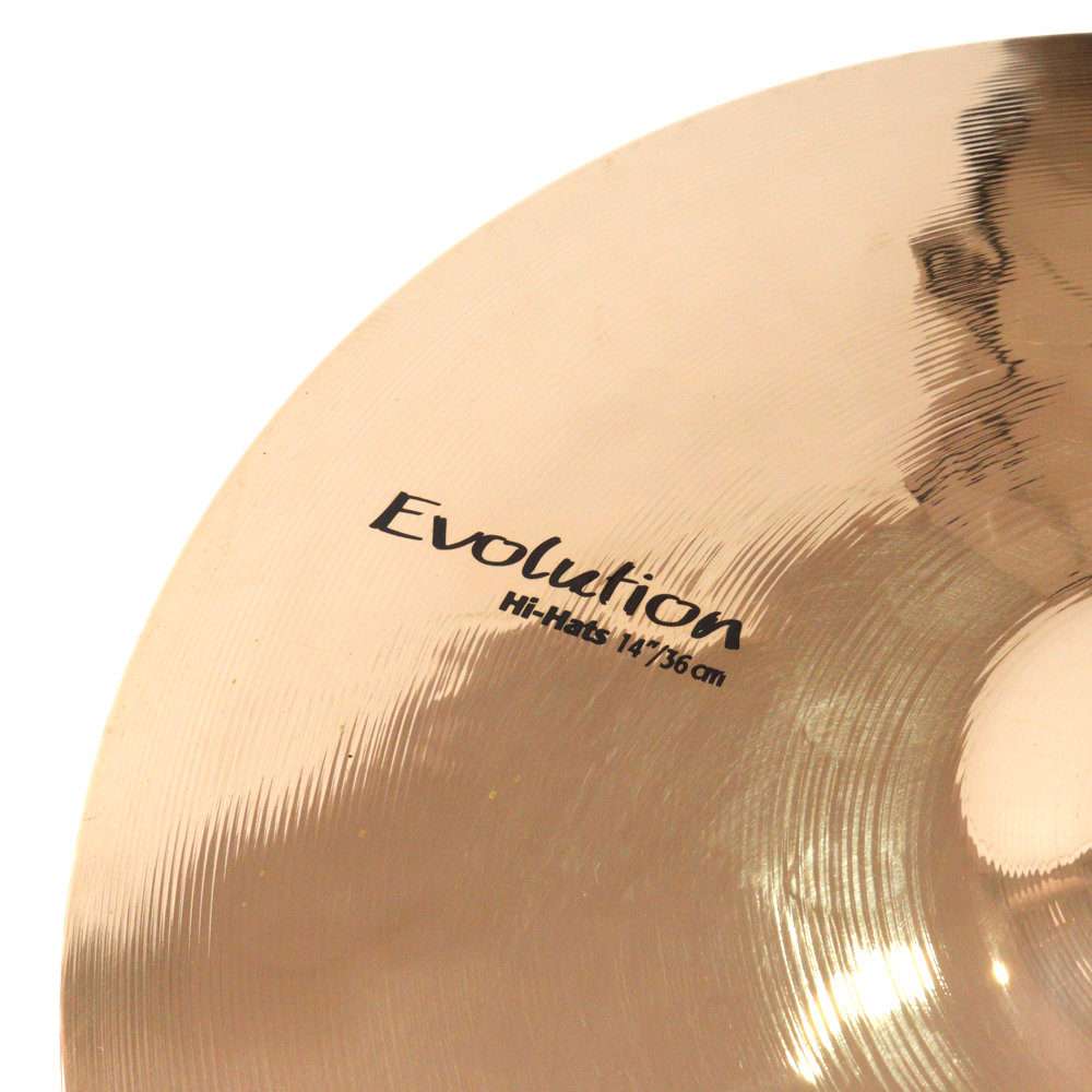 SABIAN HHX-14TEVH-B HHX EVOLUTION HATS Top 14インチ ハイハットシンバル トップ インチ表記部画像