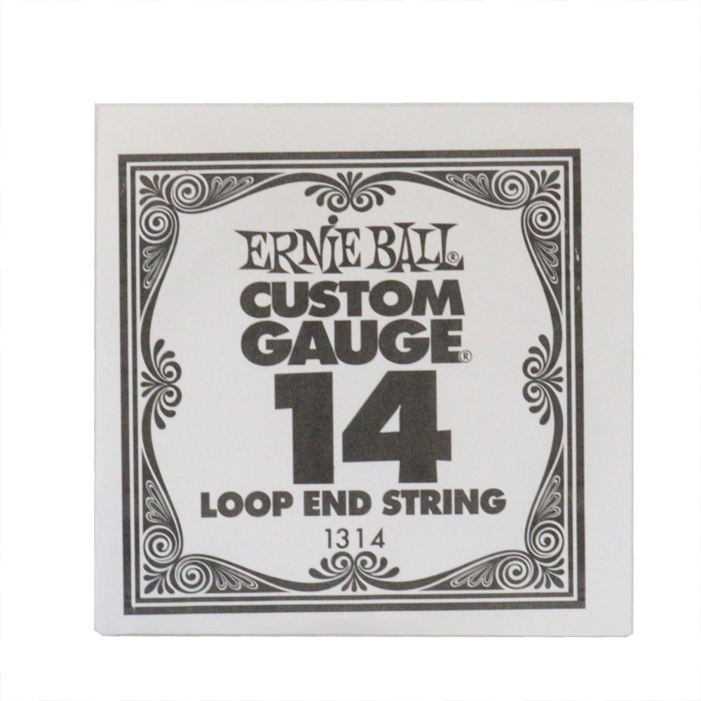 ERNIE BALL 1314 .014 Loop End Stainless Steel Plain Banjo or Mandolin Guitar String バンジョーバラ弦