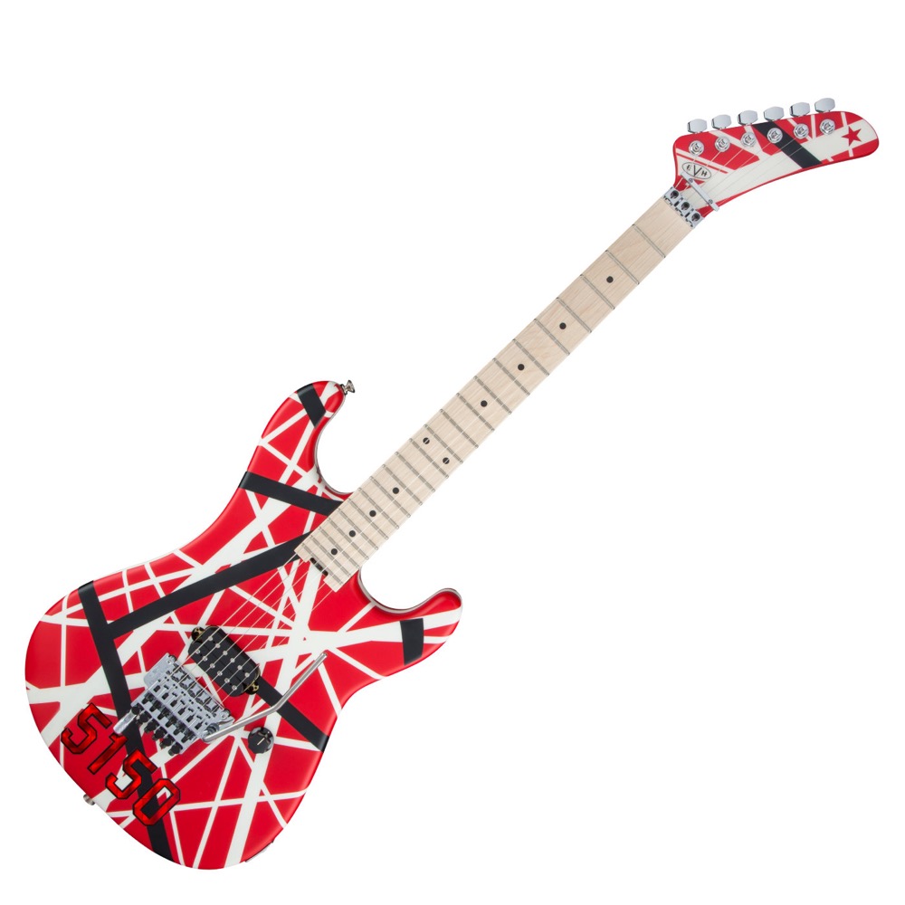 EVH Striped Series 5150 Red with Black and White Stripes エレキ 