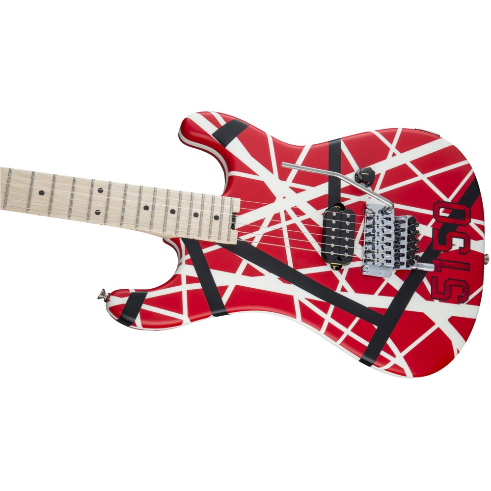 EVH Striped Series 5150 Red with Black and White Stripes エレキギター