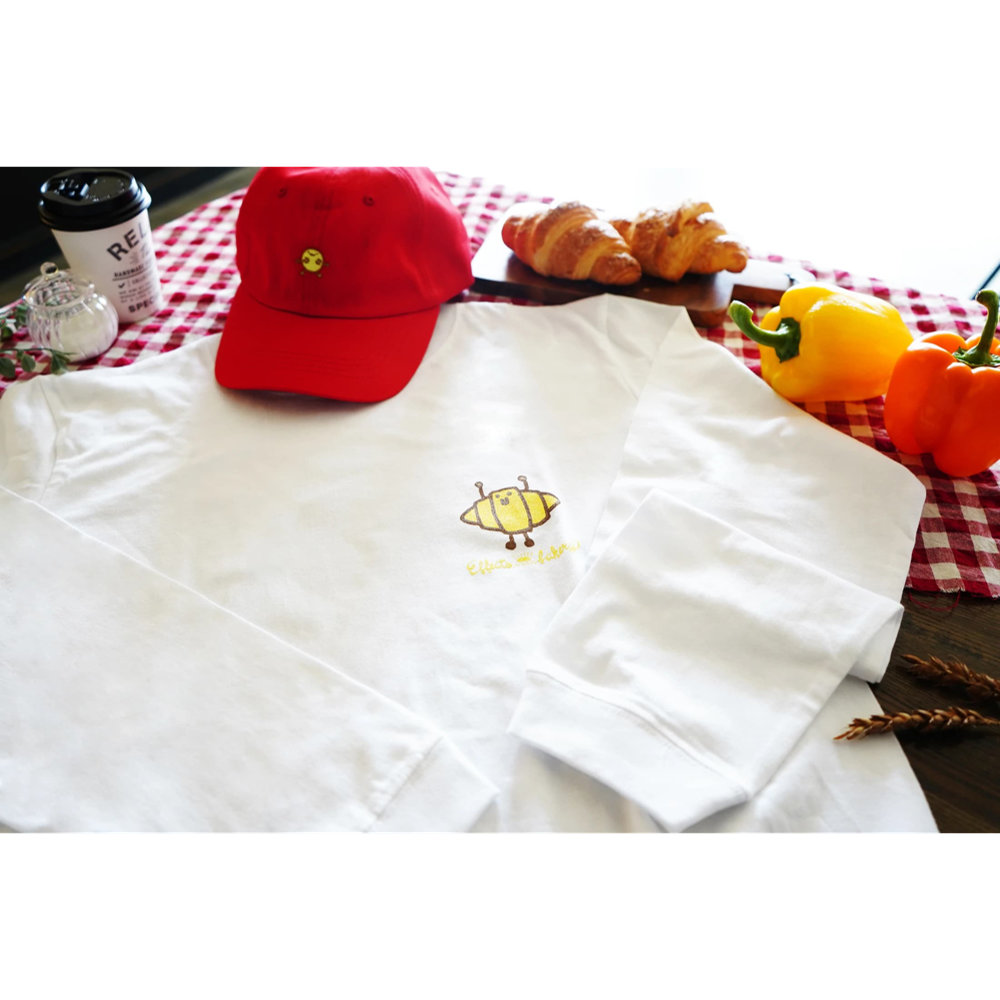 Effects Bakery Croissant Mサイズ 長袖 Tシャツ ホワイト イメージ