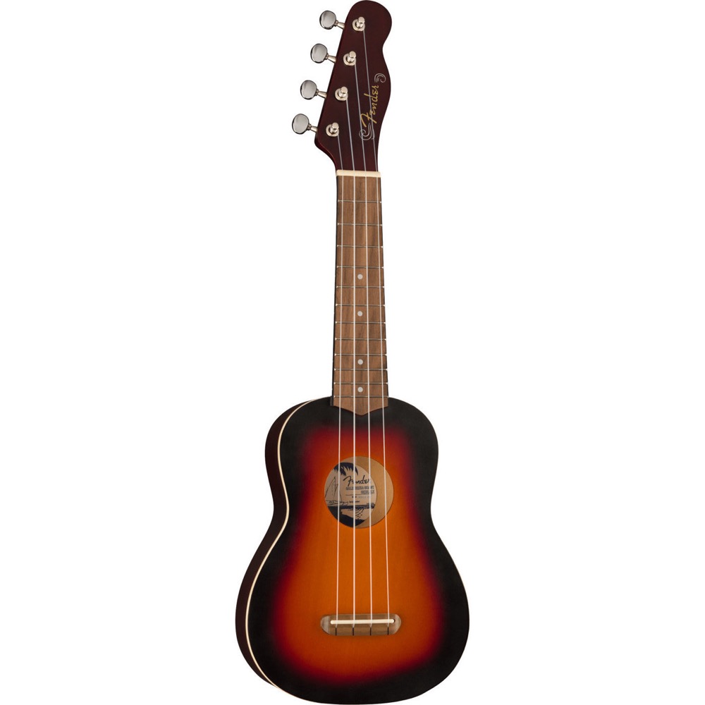 Fender Venice Soprano Ukulele 2TS WN ソプラノウクレレ 正面全体の画像