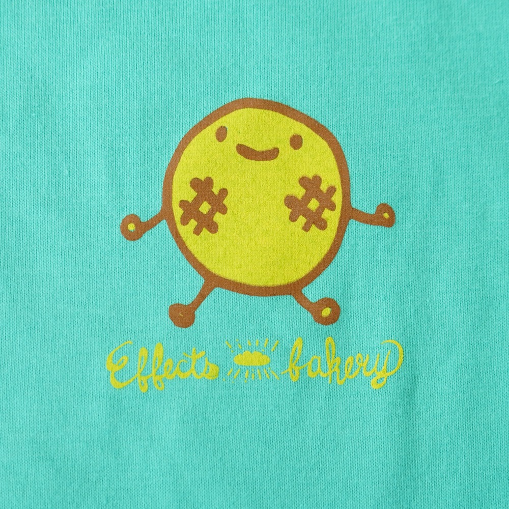 Effects Bakery Melon Pan XLサイズ 半袖 Tシャツ メロンパングリーン ワンポイントデザイン画像